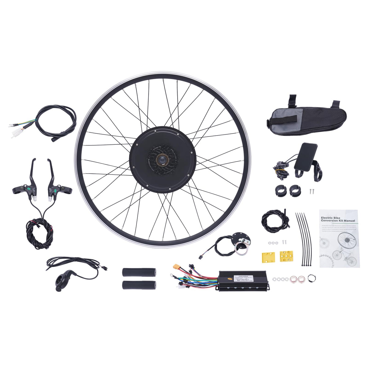 1000W 48V Rear Electric Bike Conversion Kit with LCD Display L142909