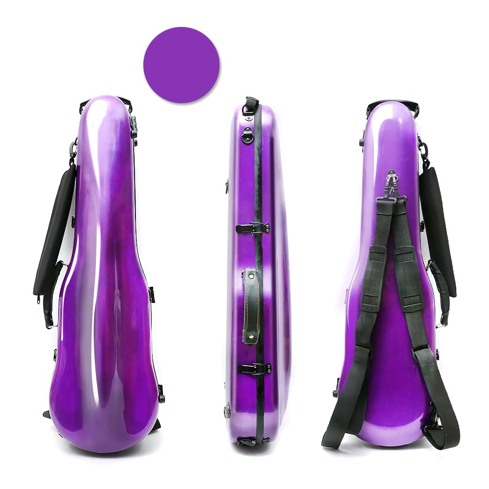 Carbon Fiber Violin Case 4/4 Full Size Purple M8556