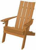 Folding Adirondack Chair with 2 Cupholders, Cedar F387