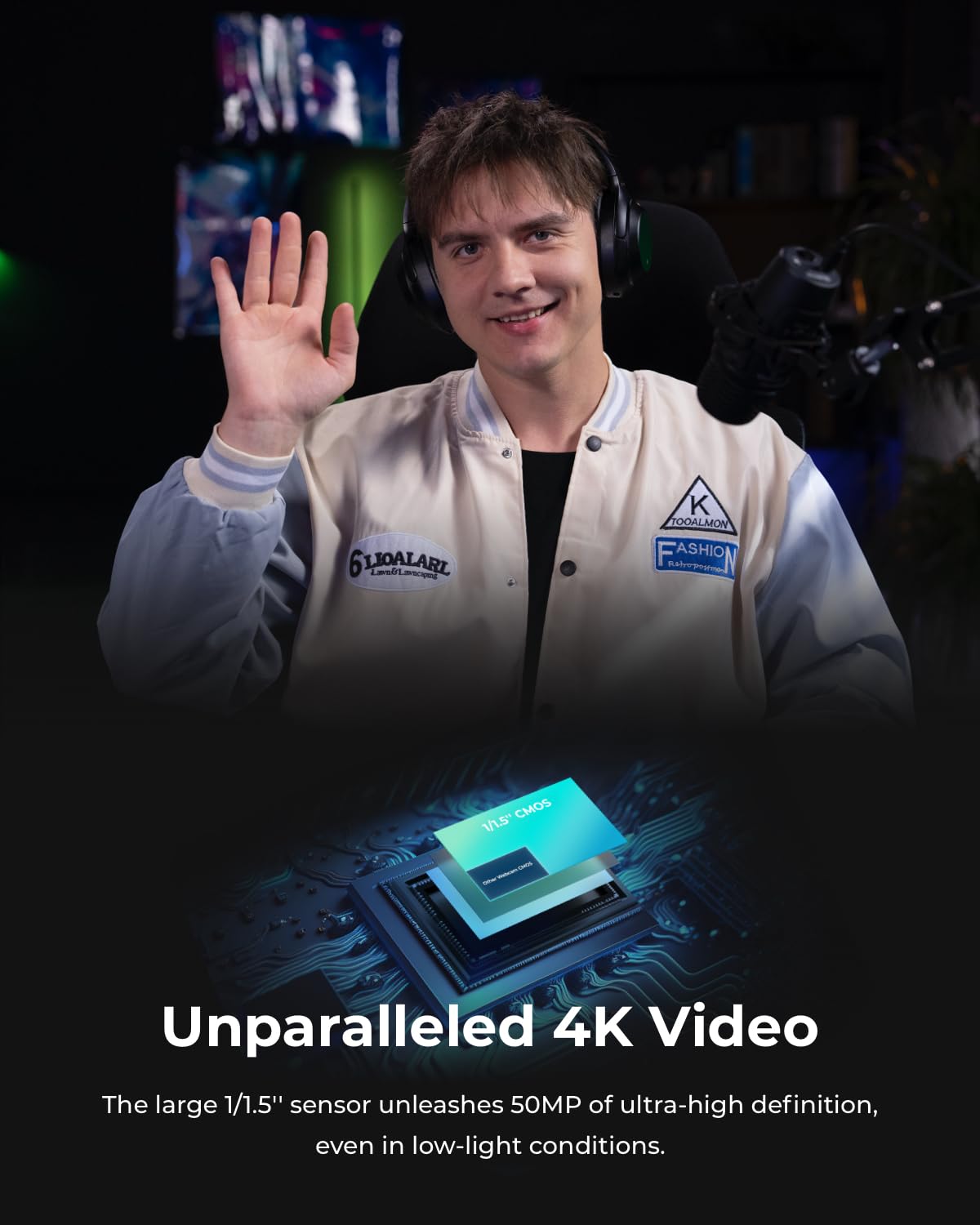 4K PTZ Webcam with Voice Control A527
