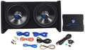 Dual 12" Car Subwoofer Enclosure with Mono Amplifier W59018