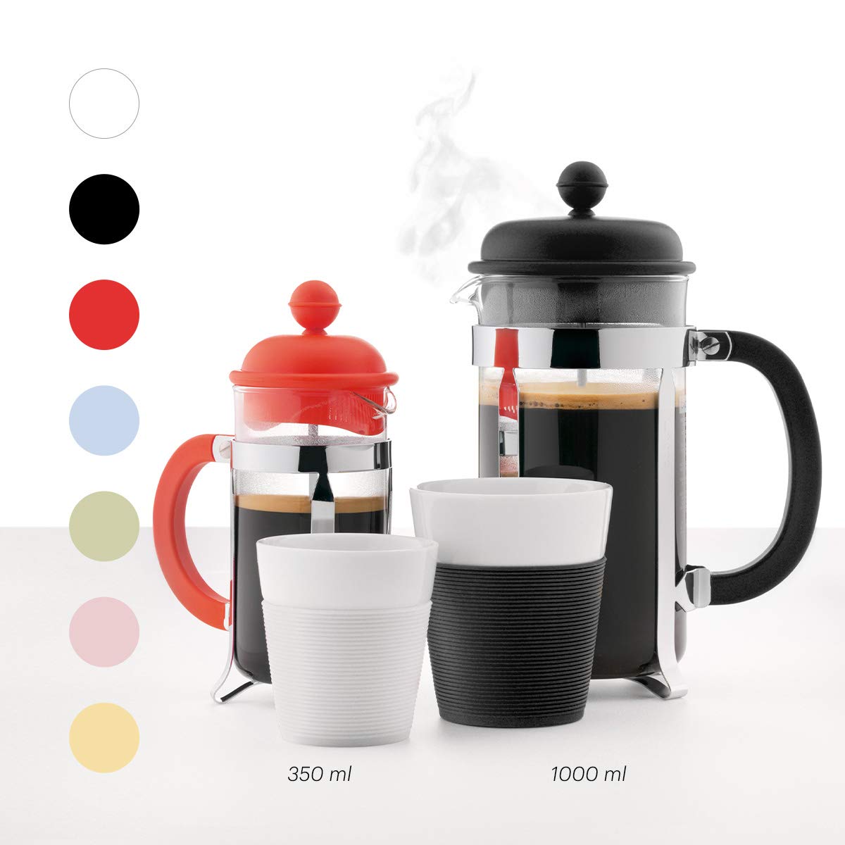 White 8 Cup Glass Coffee Maker T457997