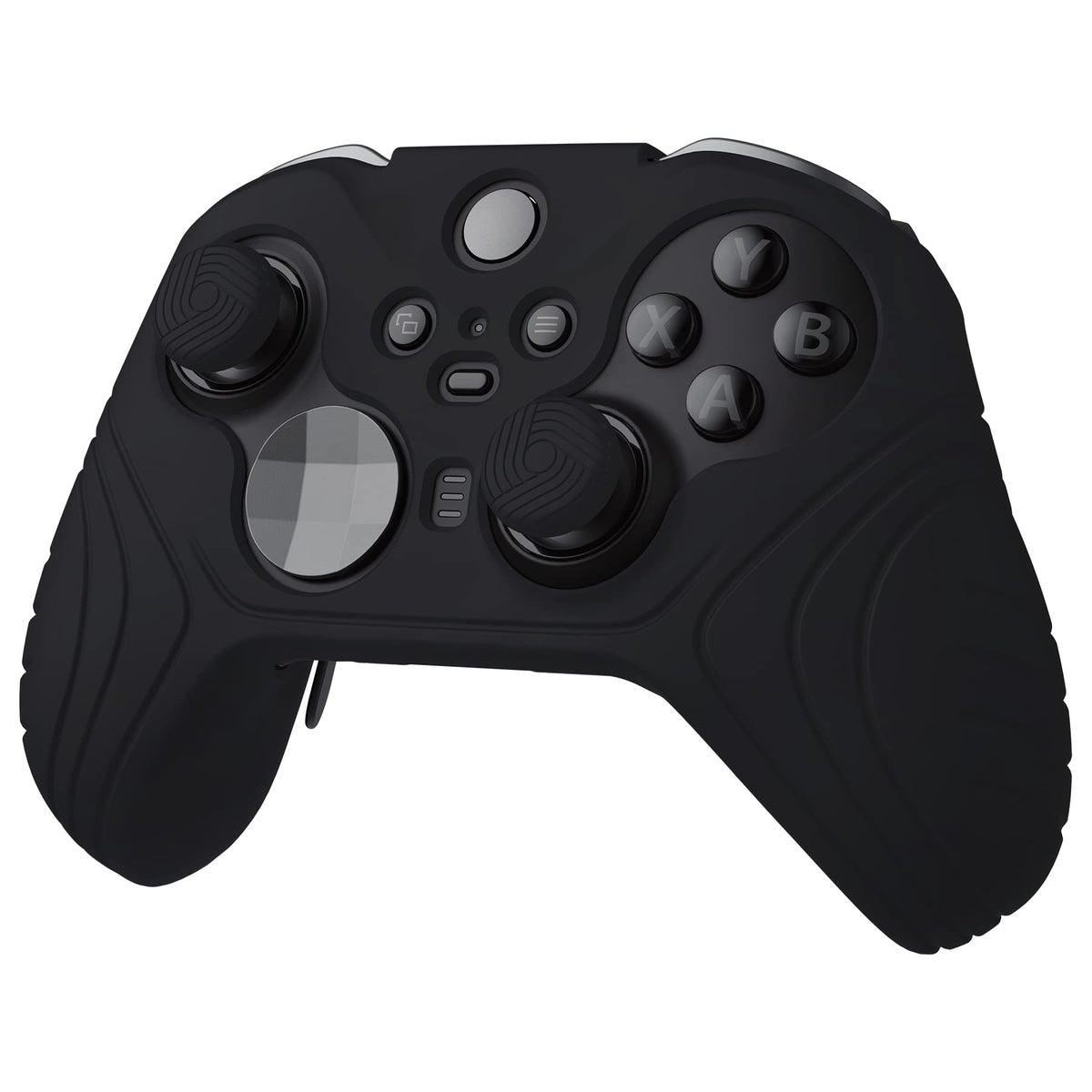 Anti Slip Silicone Case Cover for Xbox Elite Wireless Controller Series 2 with Thumb Grip Caps - Black A127
