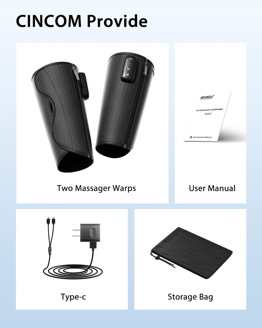Cordless Calf Massager with 3 Intensities 3 Modes O446