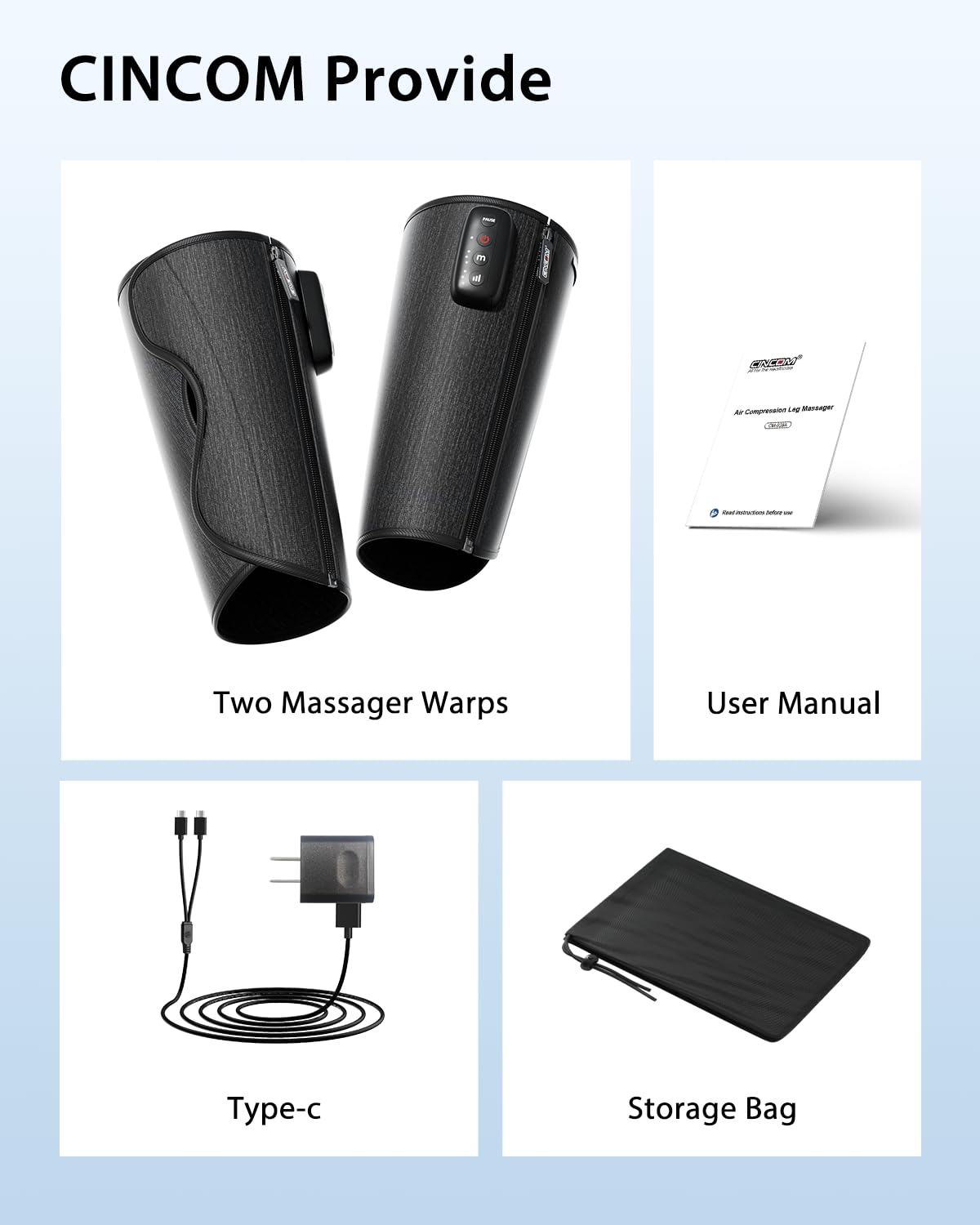 Cordless Calf Massager with 3 Intensities 3 Modes O446