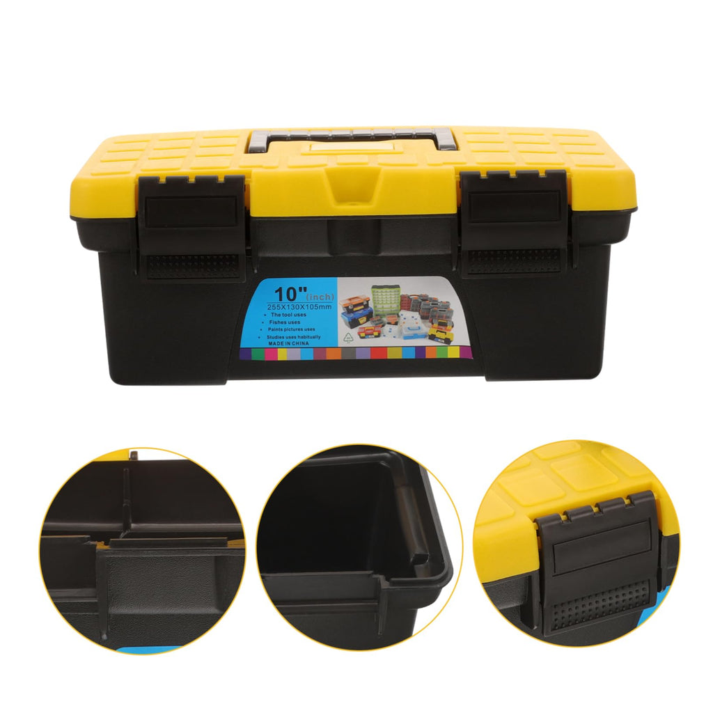 Black Plastic Handheld Tool Box X3197