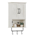 Small Medicine Cabinet with Towel Bar and 3 Hooks U1874
