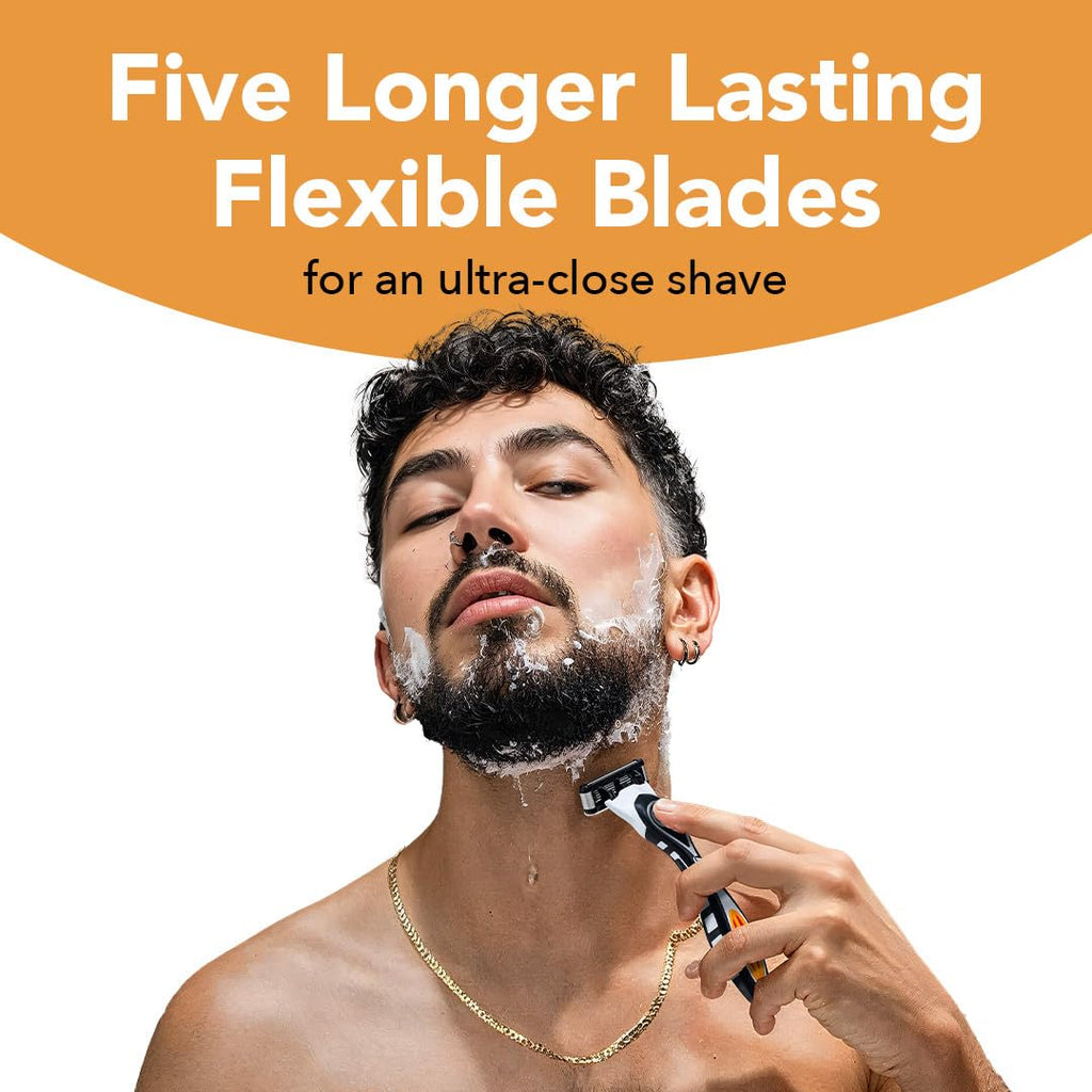 5-Blade Refillable Razors with 7 Cartridges P3624