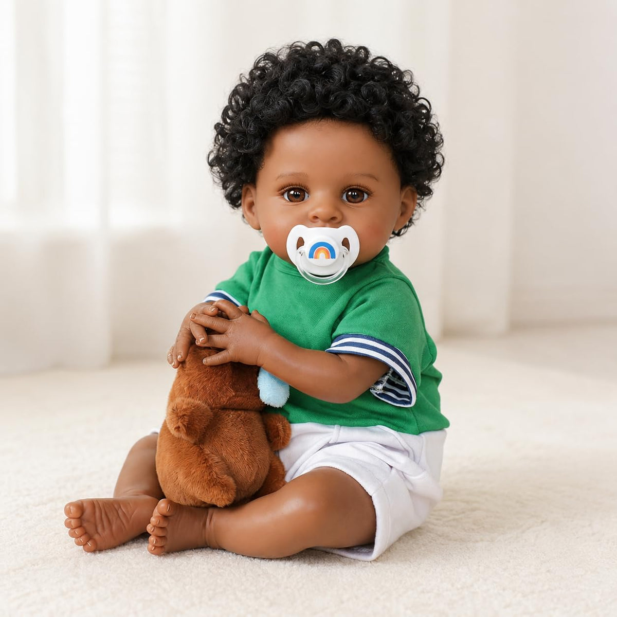 Black 20 Inch Reborn Baby Doll D231463