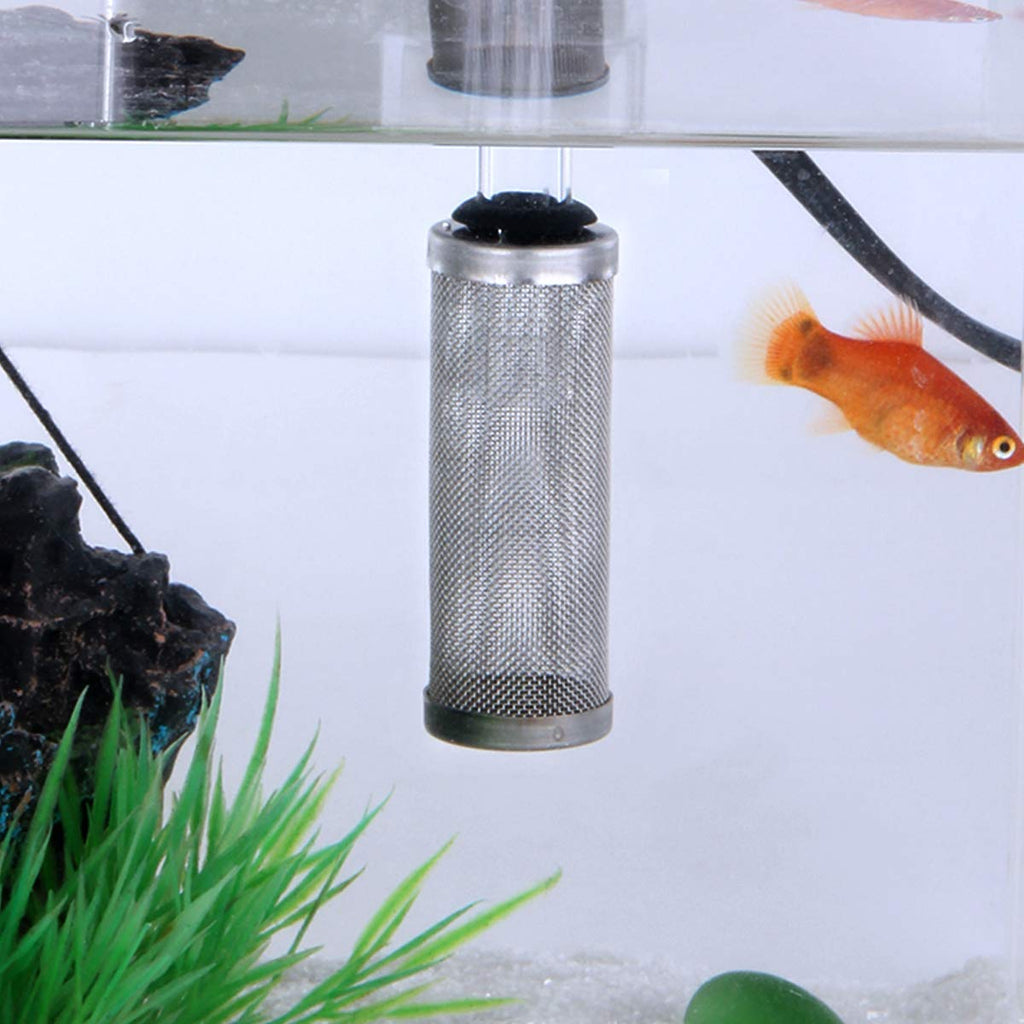 Aquarium Fish Tank Intake Strainer Stainless Steel 11mm T849753