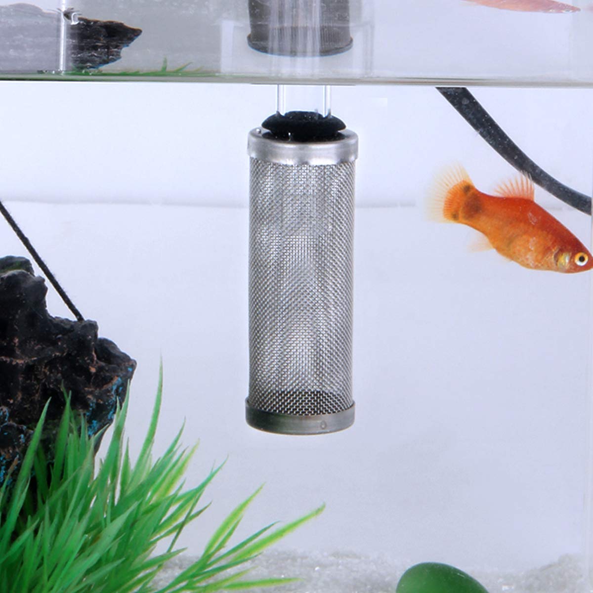 Aquarium Fish Tank Intake Strainer Stainless Steel 11mm T849753