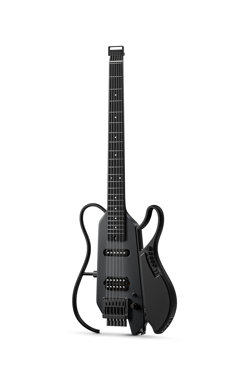 Black Headless Electric Guitar with Detachable Speaker S41253