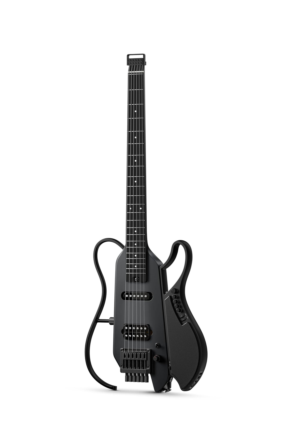 Black Headless Electric Guitar with Detachable Speaker S41253