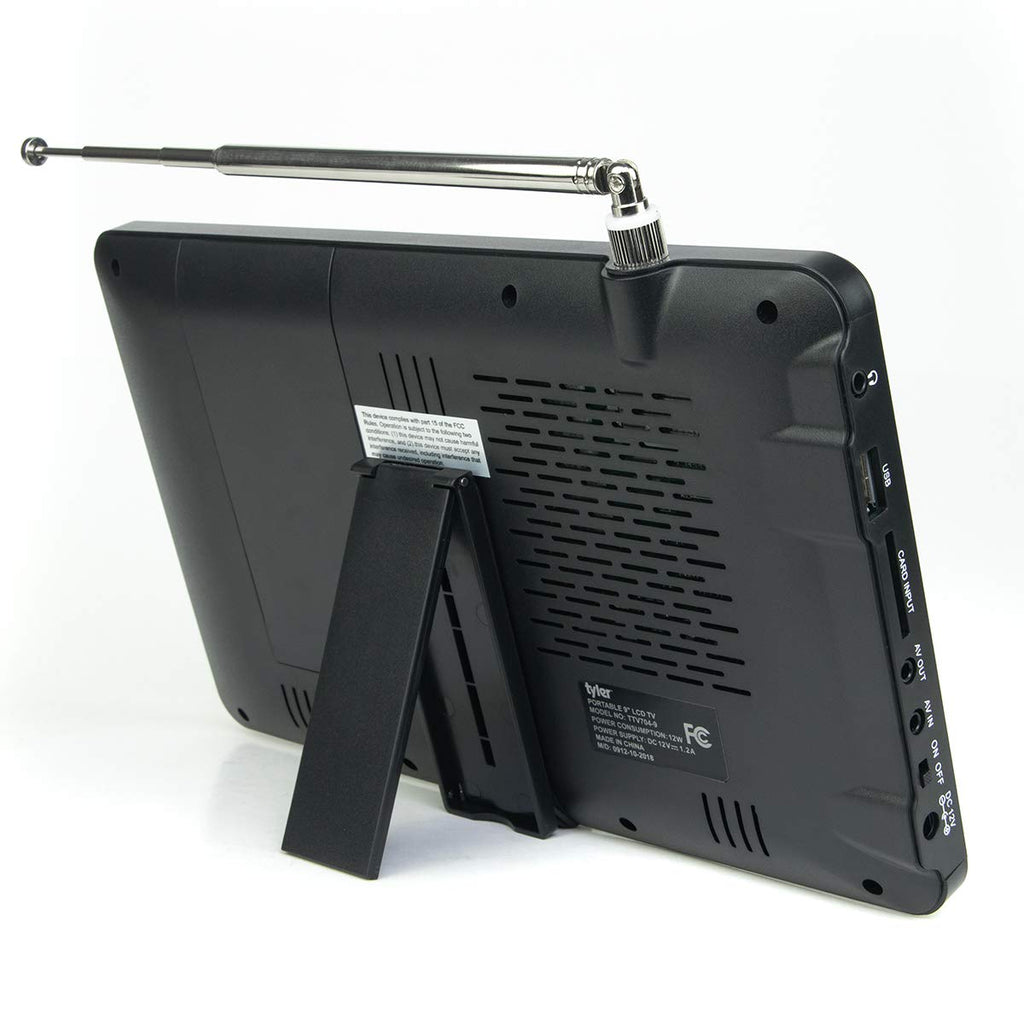 9" Portable LCD TV Rechargeable Battery Powered C302