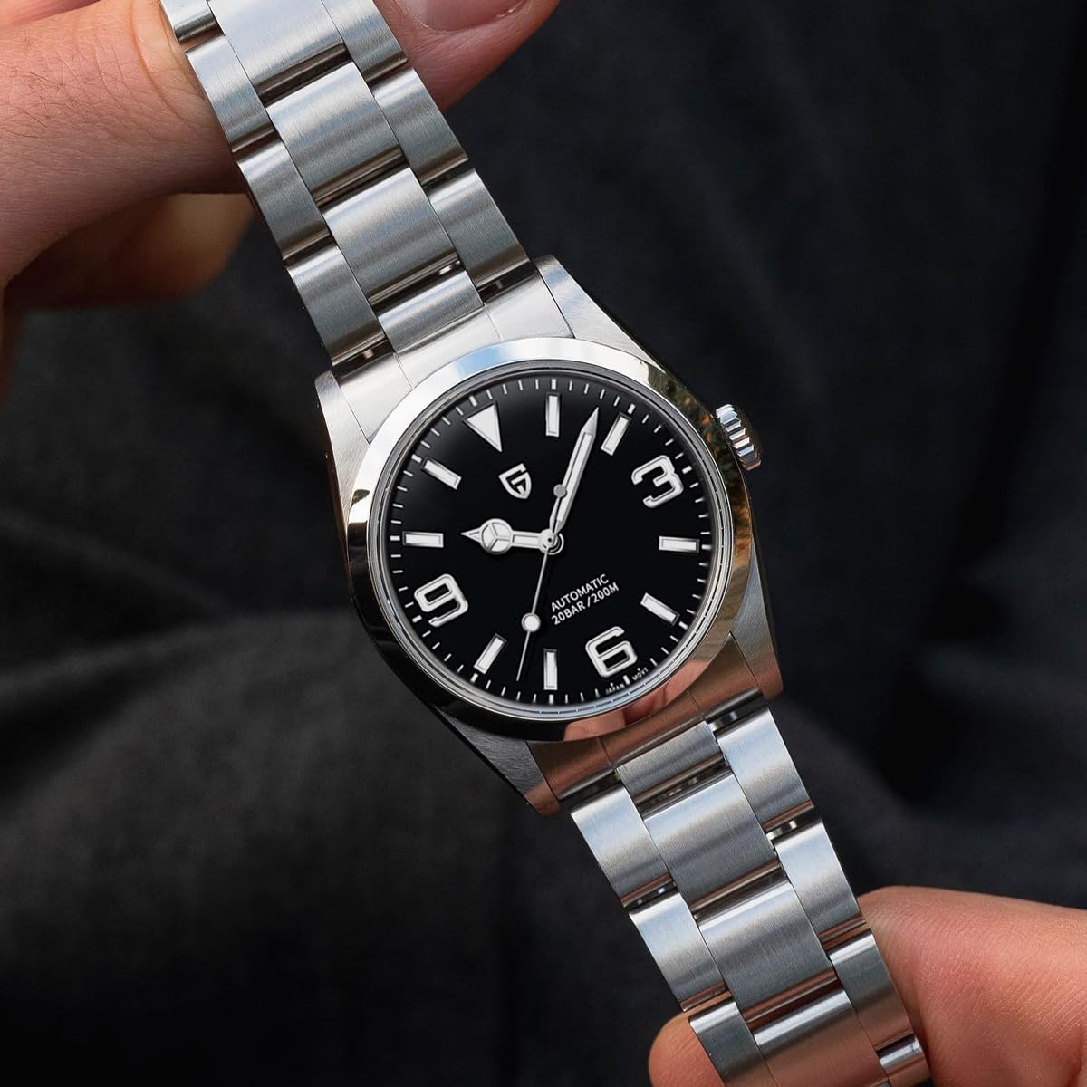 Automatic Diver Watch Sapphire Glass Stainless Steel 40MM Waterproof Wrist Watch U5406