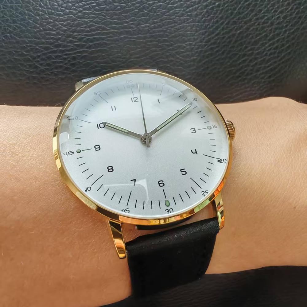Vintage Mechanical Watch with Domed Glass and 40mm Case J742