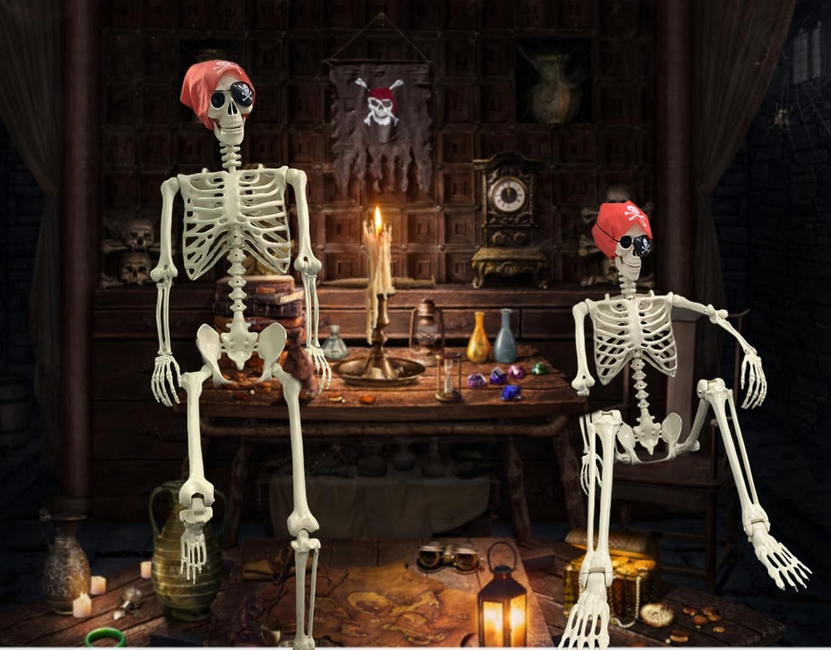 Life Size Posable Skeleton Decoration W697011