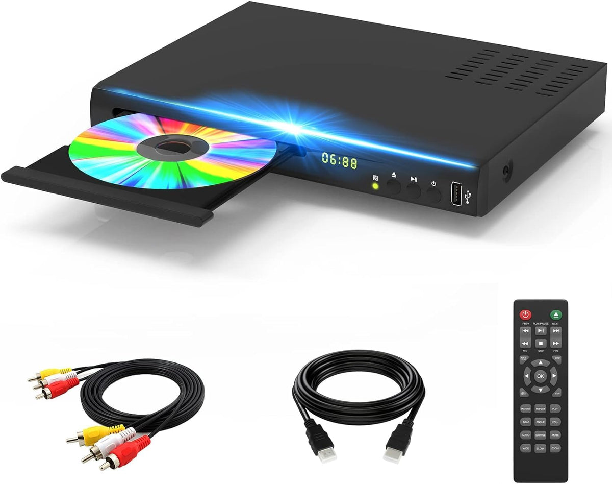 Blu Ray DVD Player 1080P Disc System with HDMI AV Cable O702