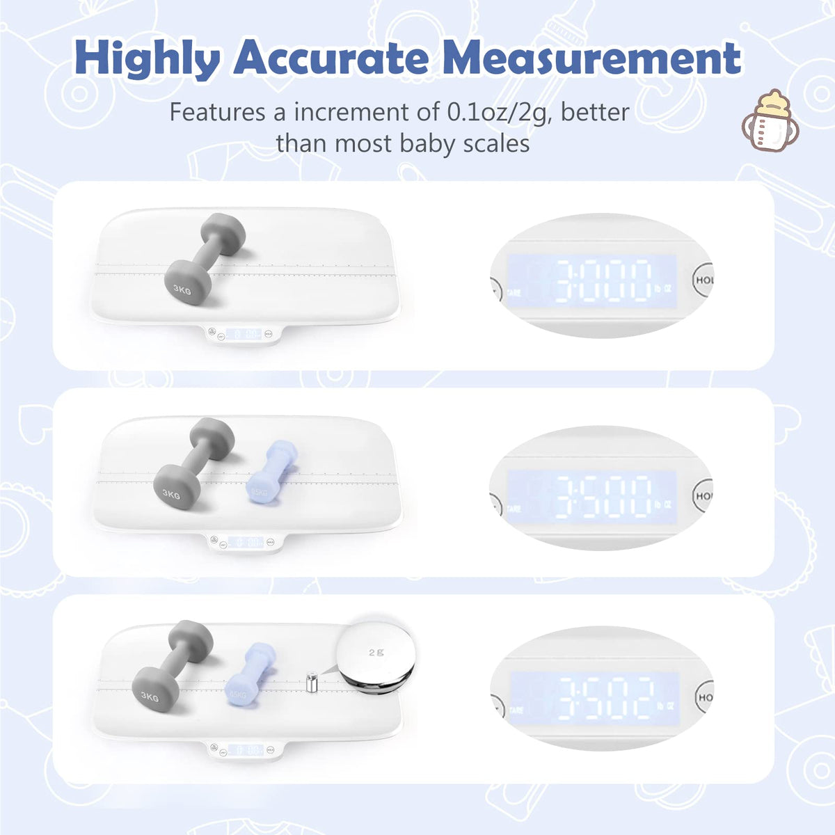 66lb Digital Baby and Pet Scale with Hold Function G937