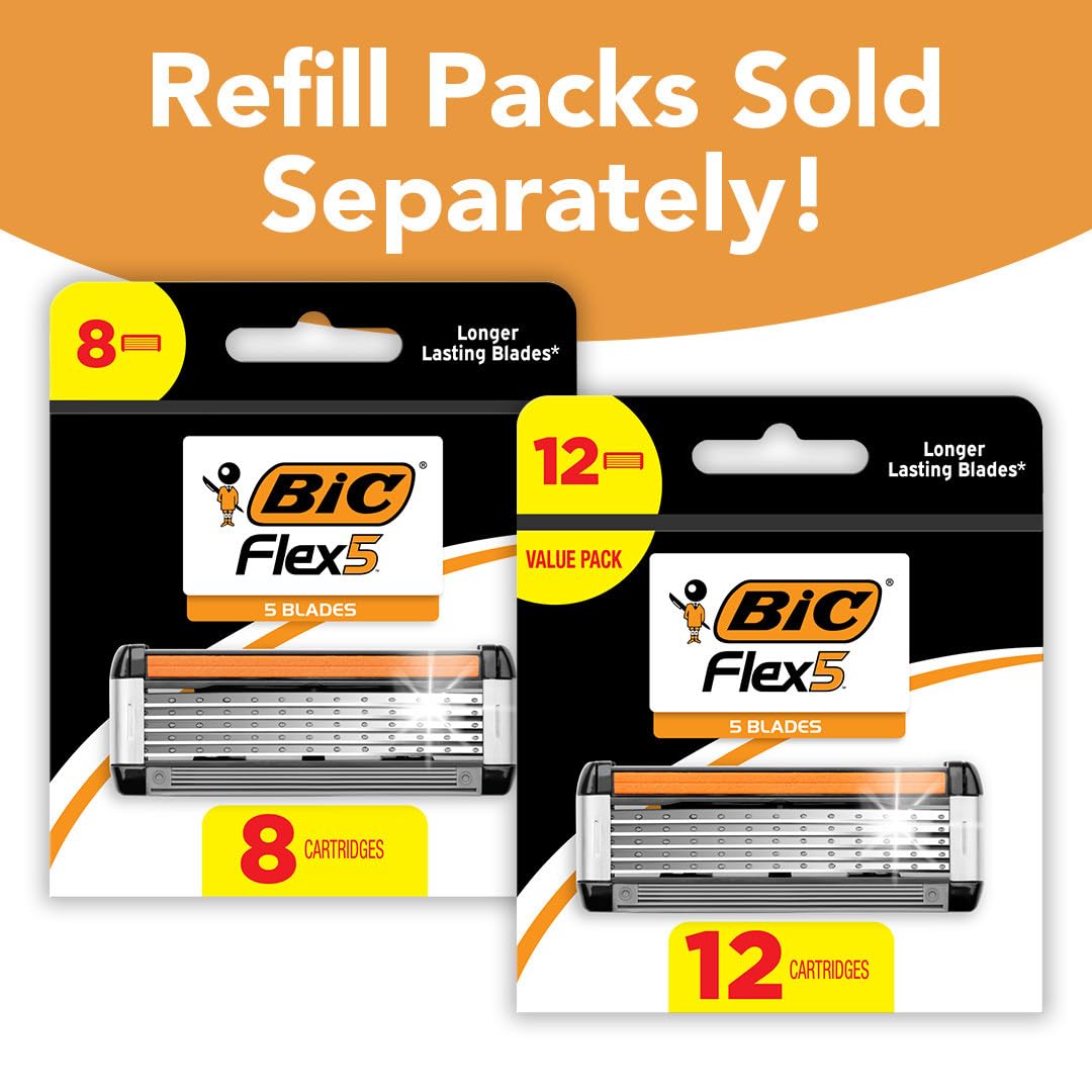 5-Blade Refillable Razors with 7 Cartridges P3624