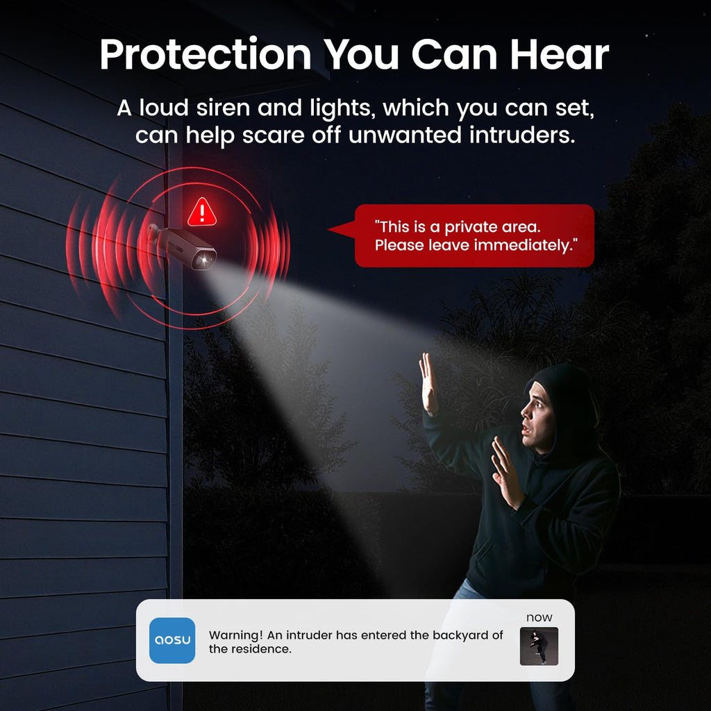 2K QHD Solar Security Cameras Wireless Outdoor System A4292