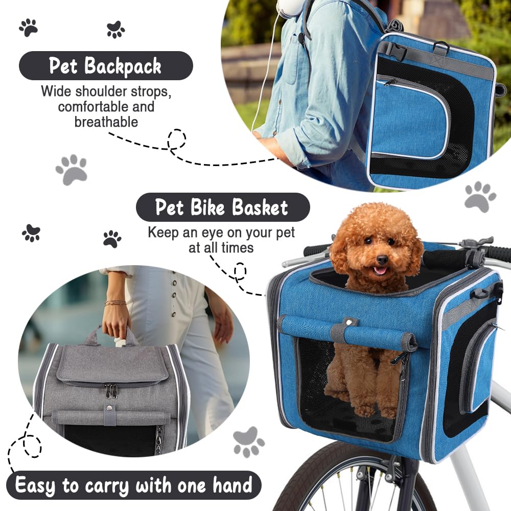 Expandable Foldable Dog Bike Basket Carrier B4198