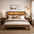 Queen Bed Frame with Wooden Headboard U274901