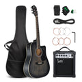 41 Inch Cutaway Acoustic Electric Guitar Kit with 15W Amp U96035