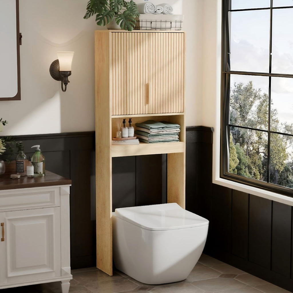 Over The Toilet Storage Cabinet with Adjustable Shelves Z10775