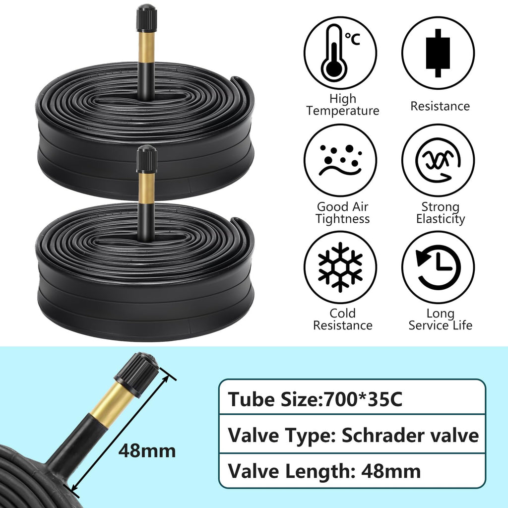 Foldable Road Bike Tires and Inner Tubes 2-Pack H337