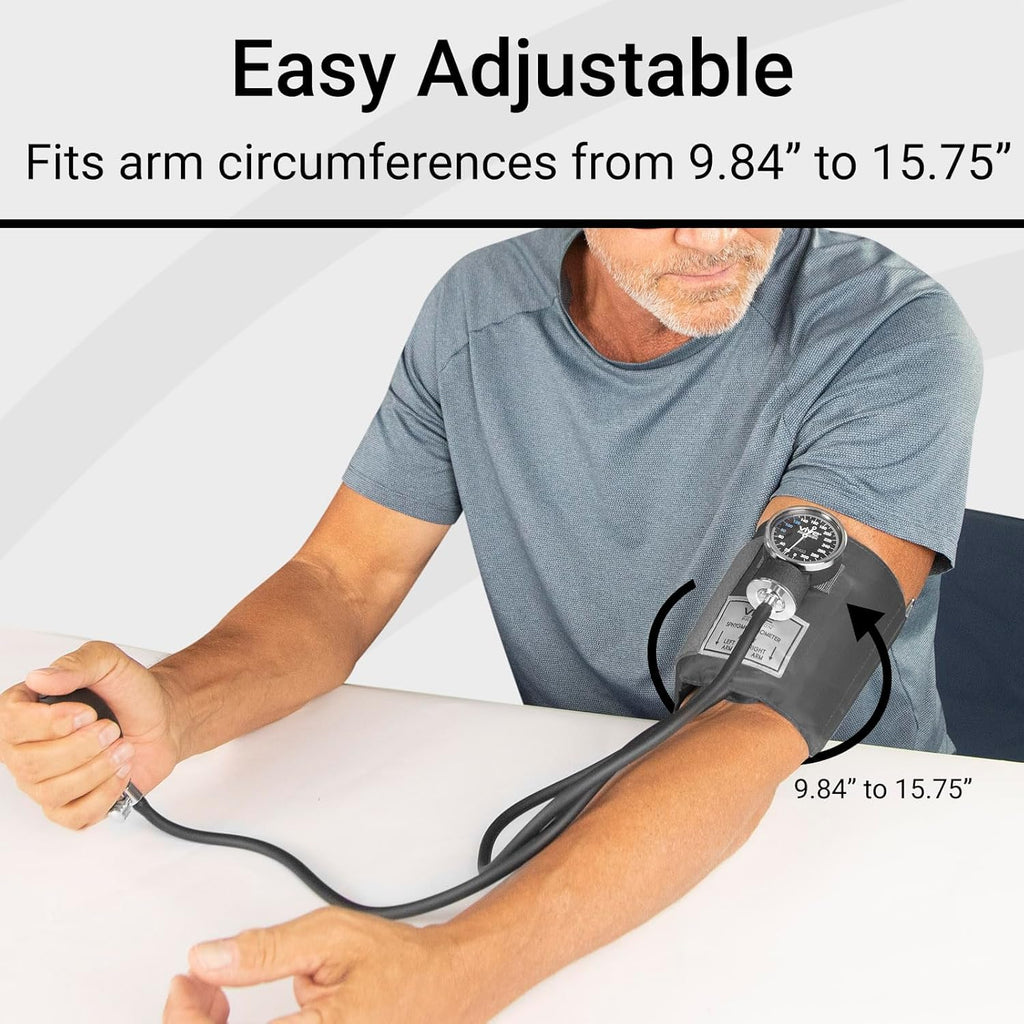 Manual Blood Pressure Cuff Aneroid Sphygmomanometer with Case S39357