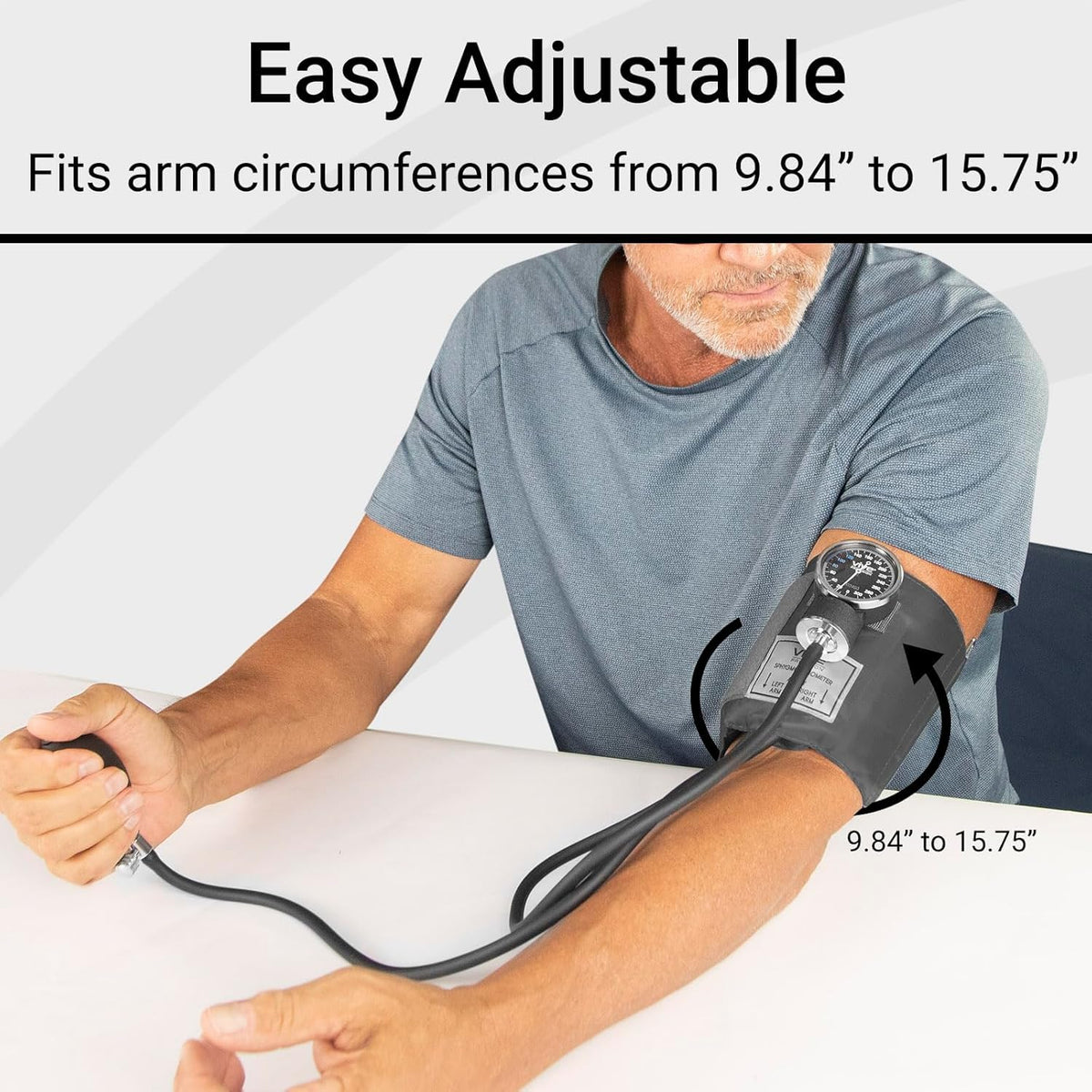 Manual Blood Pressure Cuff Aneroid Sphygmomanometer with Case S39357
