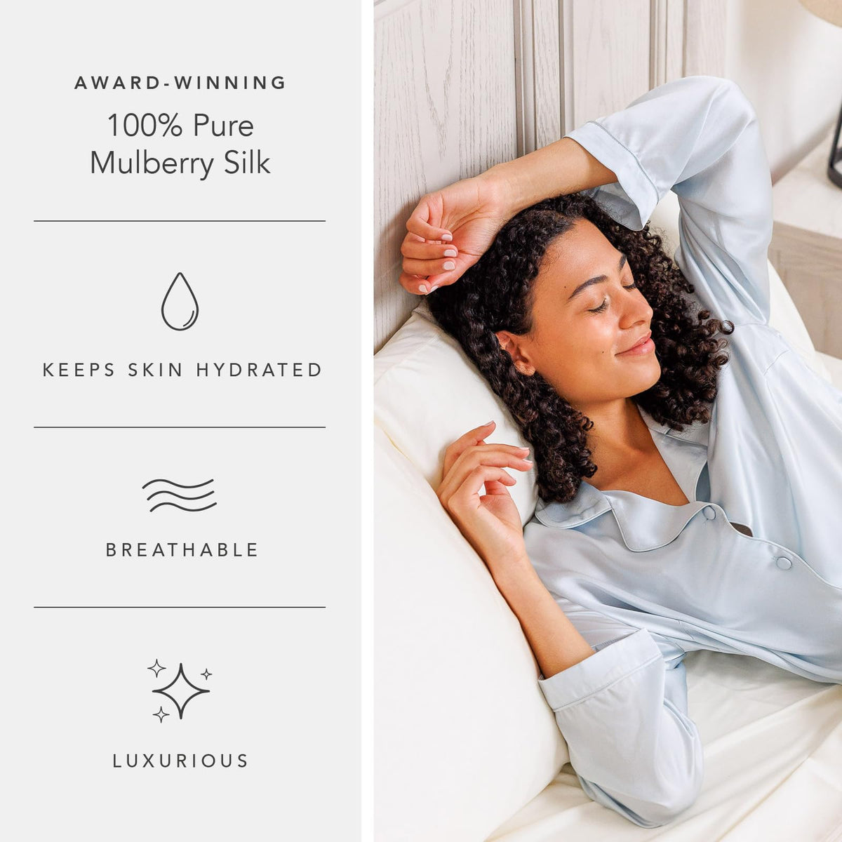 Women's 100% Mulberry Silk Long Pajama Set C2478
