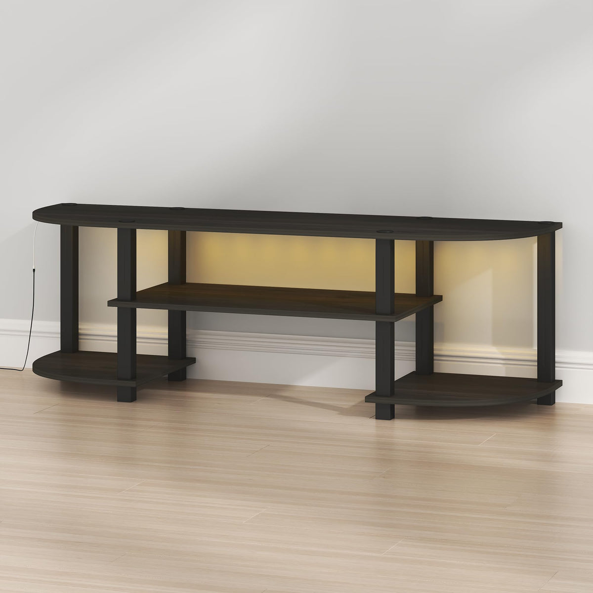 Black 3-Tier TV Stand for 55 Inch TV A479