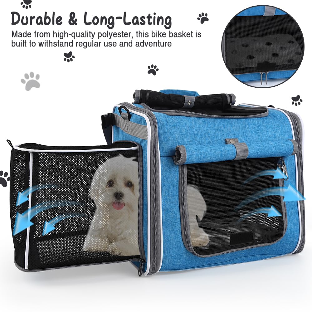 Expandable Foldable Dog Bike Basket Carrier B4198