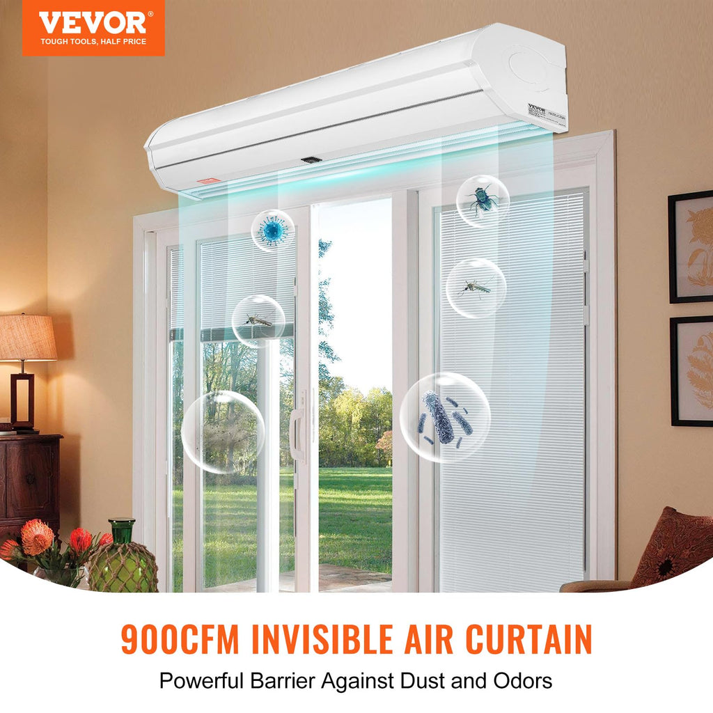 36" Wall Mounted Air Curtain 2 Speeds 900CFM H3105