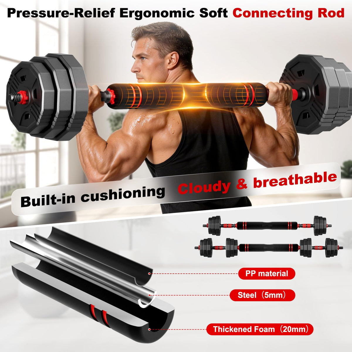 Adjustable Dumbbell Set 5in1 D5947