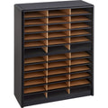 36 Compartment Black Literature Organizer O334514