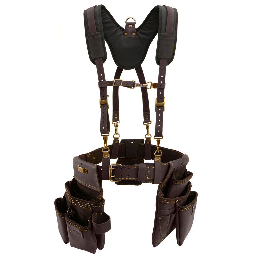 Leather Tool Belt with Suspenders Size L O943044