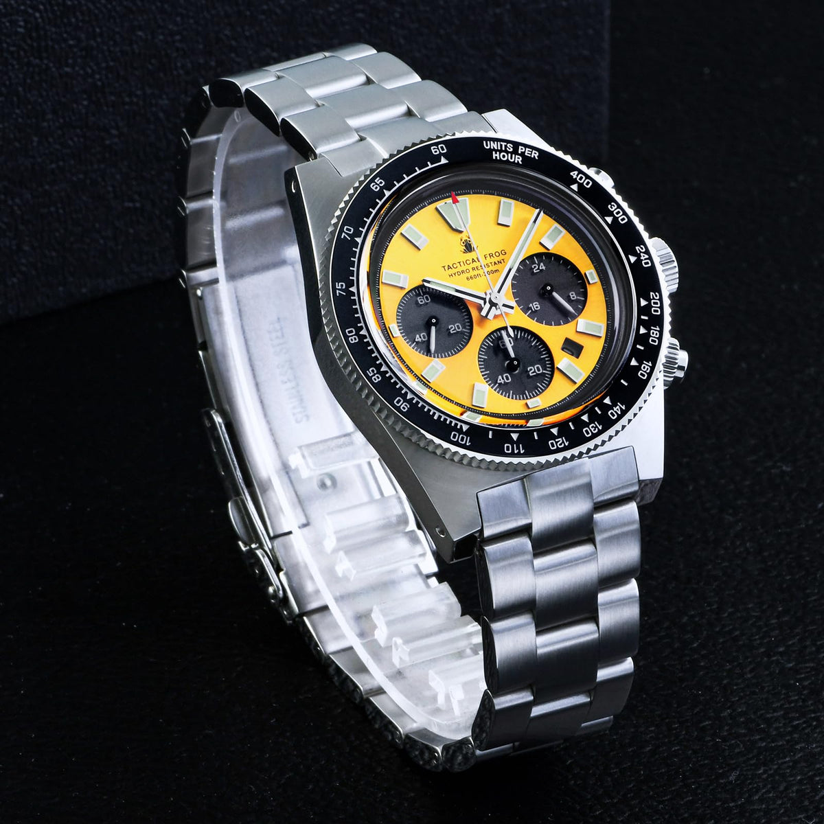 Chronograph Watch Sapphire Crystal Waterproof 100M E5908