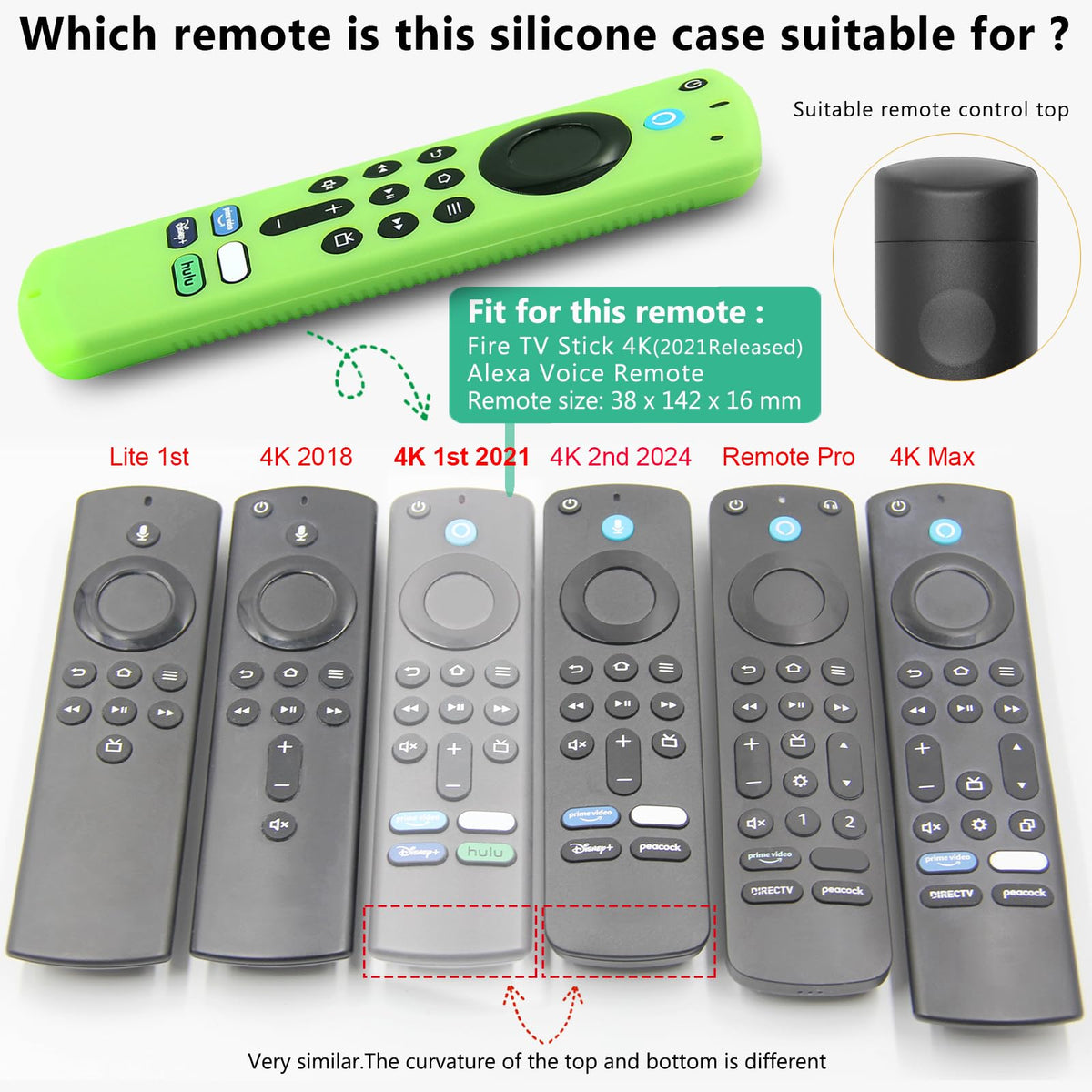 Silicone Remote Cover Case with Wrist Strap I3243
