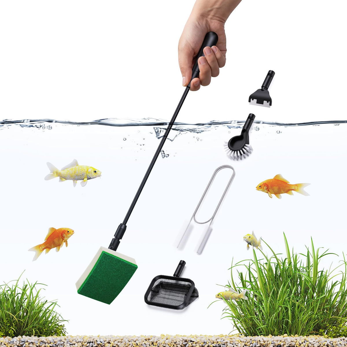 Aquarium Algae Scraper Glass Cleaner Set H56741