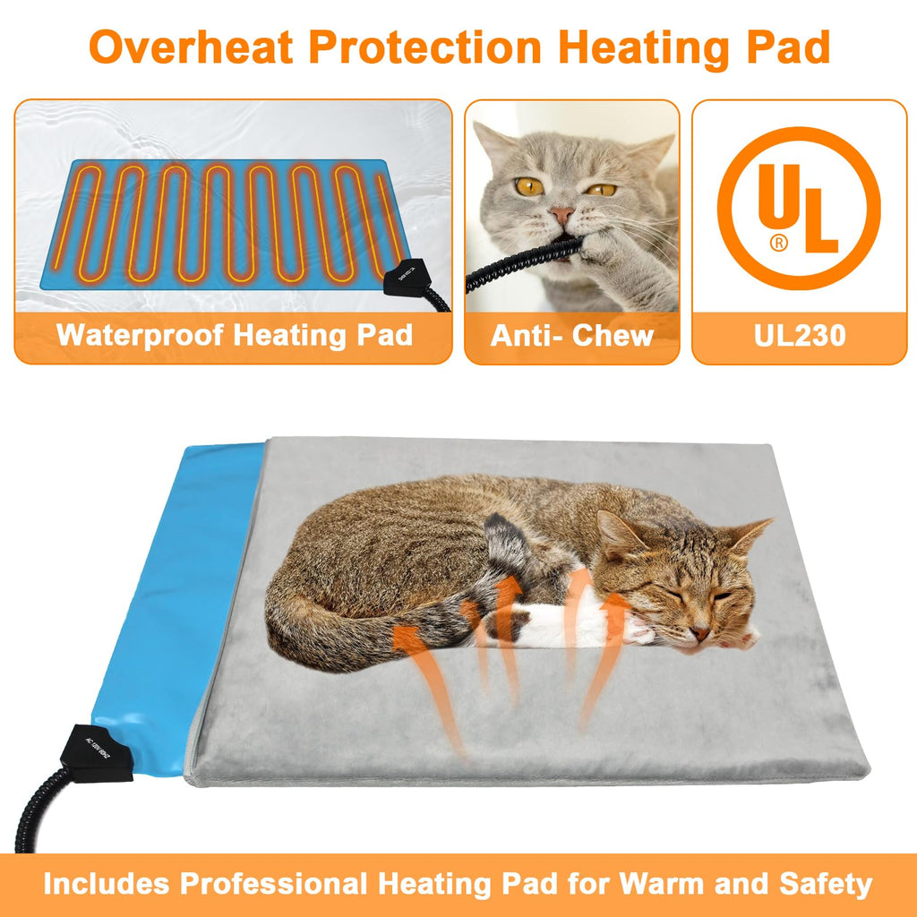Heated Insulated Elevated Cat House M850
