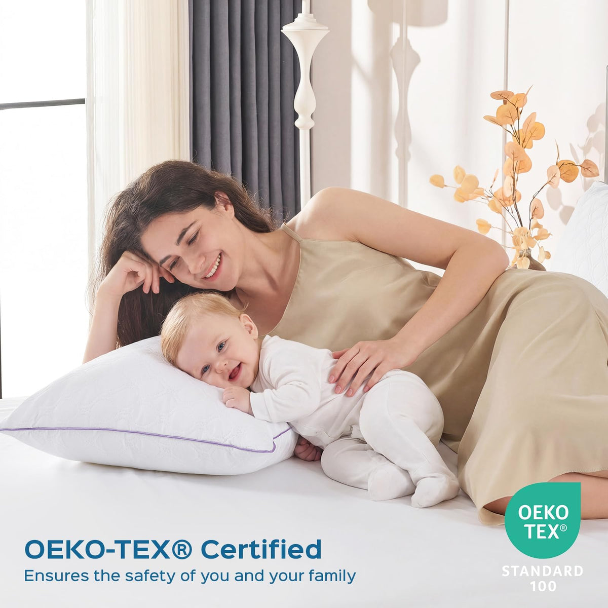 King Size Down Alternative Pillows Set of 2 I431