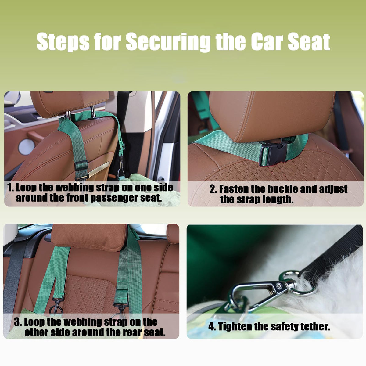 2-in-1 Dog Car Seat for Small Dogs U25866