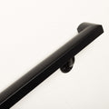 Aluminum Handrail Kit with Wall Mount Brackets, Black Textured, 3' Length R664295