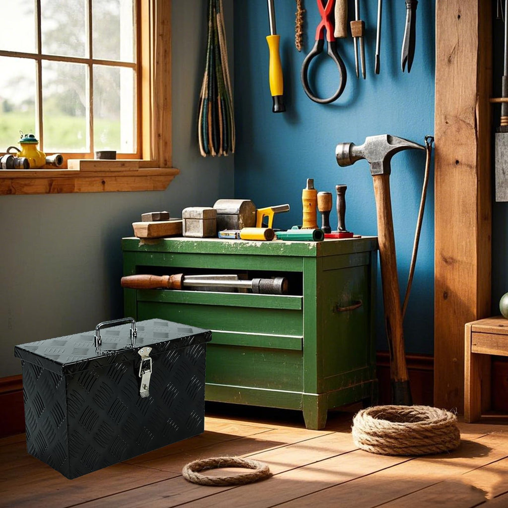 16 Inch Heavy-Duty Aluminum Truck Tool Box with Stripe Tread Design G273208