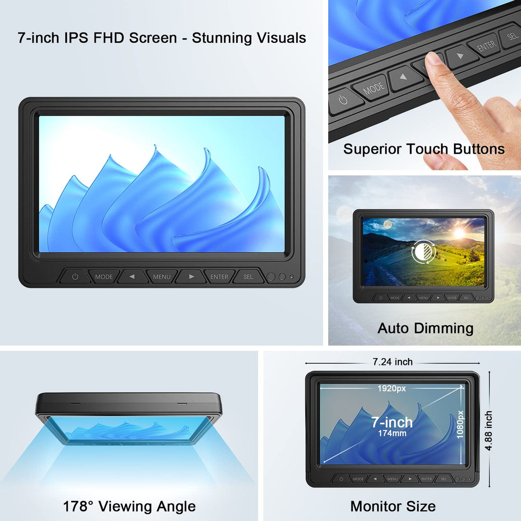7" Wireless Backup Camera System L111051