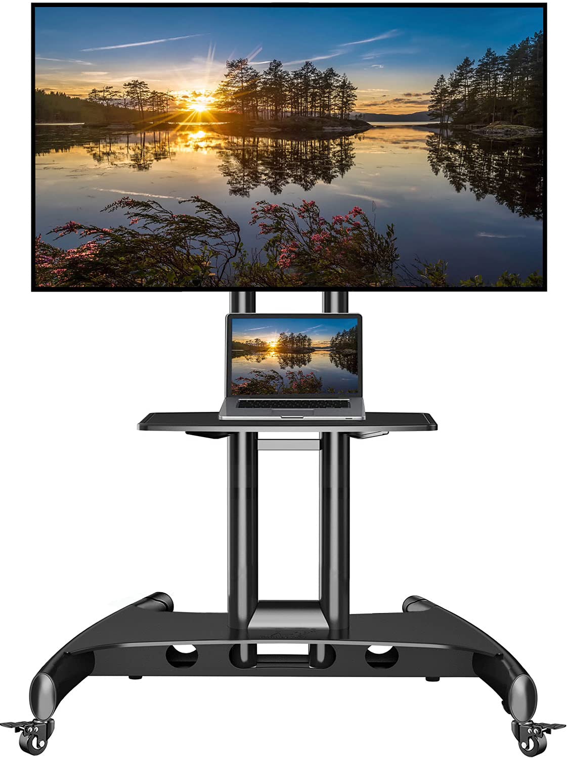 Rolling TV Stand with Wheels for 32 to 75 Inch Flat Panel Screens Q891385