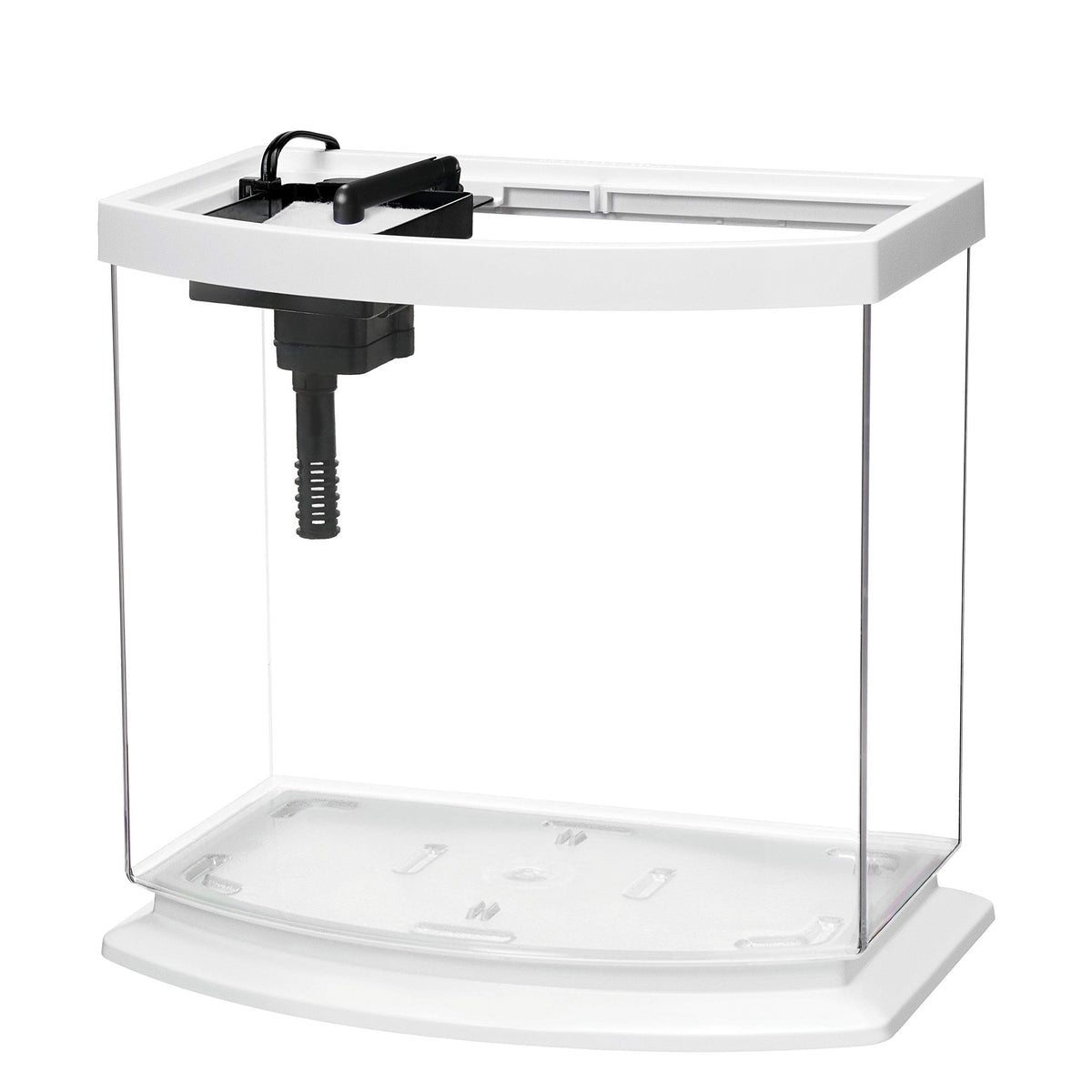 White 2.5 Gallon Aquarium Fish Tank Kit Q80940